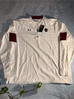 Boston College Eagles Under Armour White Pullover